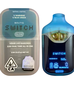Boutiq Switch V4 Glow – War Head X Blue Crack 2G Dual Tank