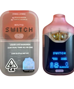 Boutiq Switch V4 Glow – Peach Kush X Tangie Mango 2G Dual Tank