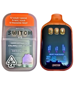 Boutiq Switch V5 – Sour Tangie X NYC Sour X Passion Fruit (Sativa)