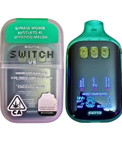 BOUTIQ SWITCH V5 (3 in 1) “MAUI WOWIE” (SATIVA) x “GELATO 41” (HYBRID) x “MANGO MELON” (INDICA)