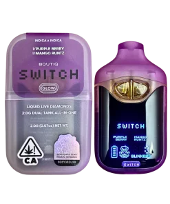 Boutiq Switch V4 Glow – Purple Berry X Mago Runtz 2G Dual Tank